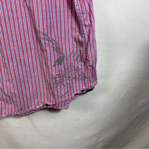 Mens American Eagle Outfitters Salmon Long Sleeve Button Down Shirt 0635 - Picture 4 of 10